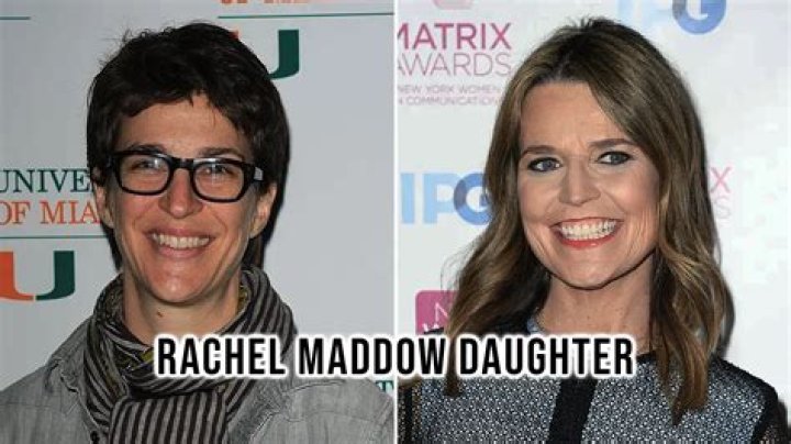 Rachel Maddow's Daughter: A Deep Dive into the Life of the MSNBC Host's Family